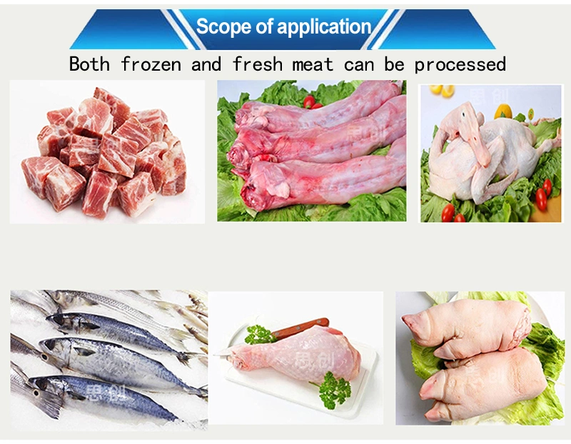 High Quality Chicken Cube Cutting Machine Frozen Fish Meat Cutter
