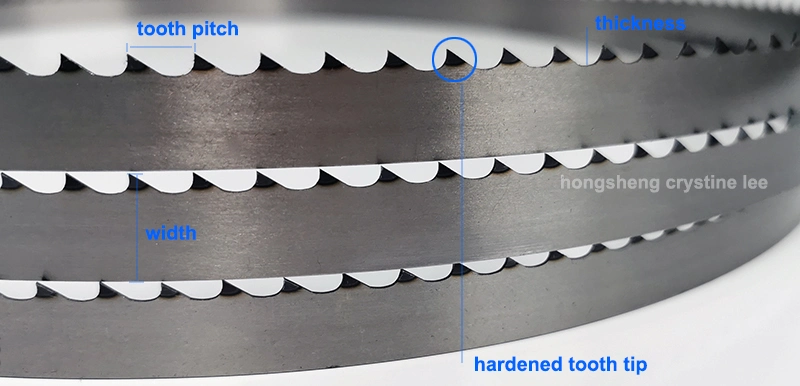 Carbon Steel Teeth Harden Beef Durable Cutting Band Blades Bone Saw Meat Cutting Machine