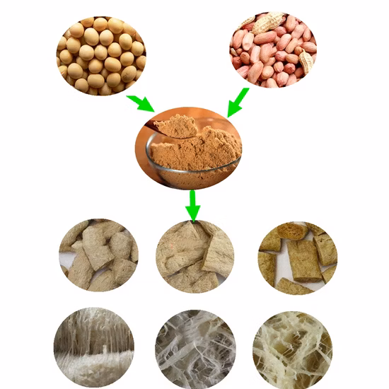 저비용 질감의 대두 단백질 Tvp Hama Wet Protein Tsp 비건 고기 바이오닉 닭고기, 햄, 매운 스낵, 콩 식품, 소시지, 건조육 가공 기계